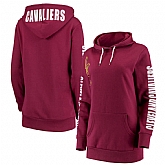 Women Cleveland Cavaliers G III 4Her by Carl Banks Overtime Pullover Hoodie Wine,baseball caps,new era cap wholesale,wholesale hats